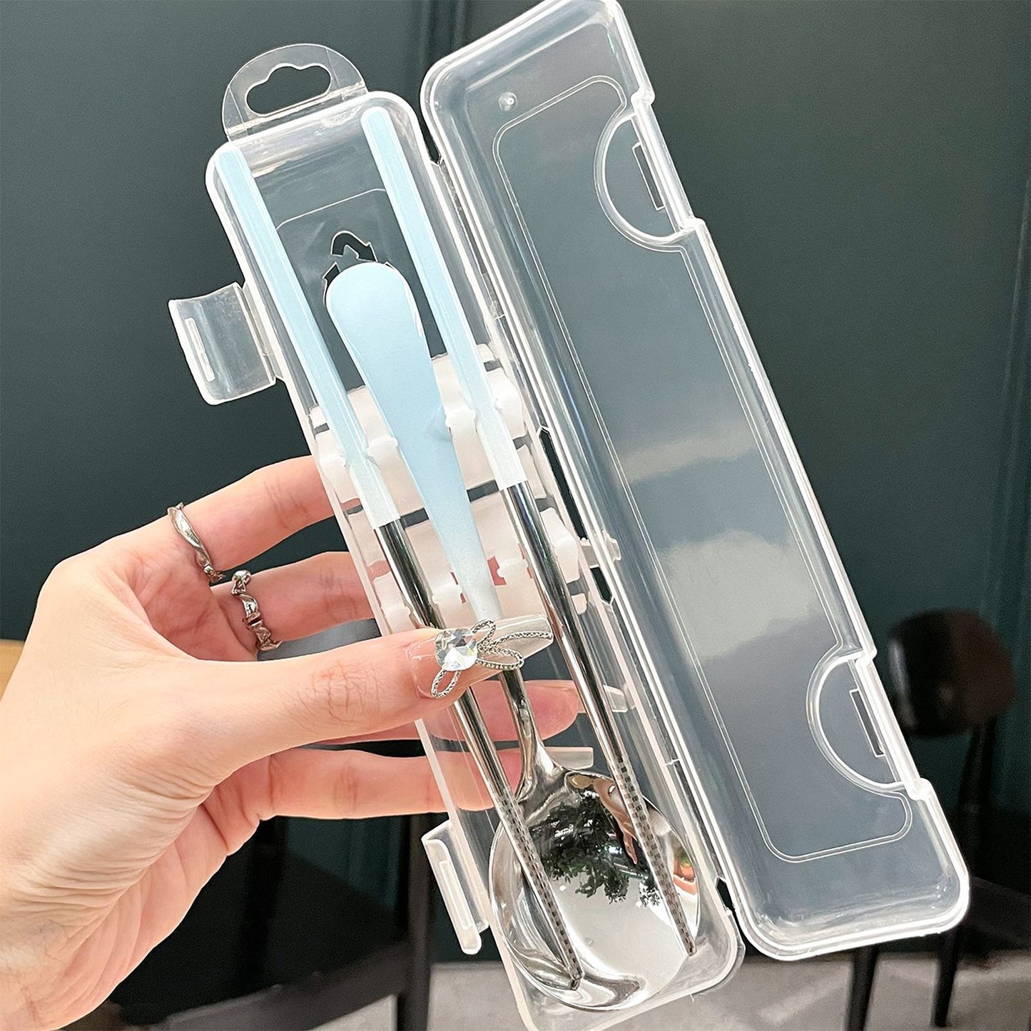 Tragbares Besteckset In Hygienischer Aufbewahrungsbox Brehn