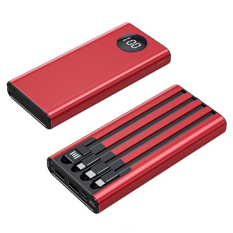 Tragbare Powerbank mit Multifunktionalem Usb-Anschluss und Digitaler Anzeige Brehn
