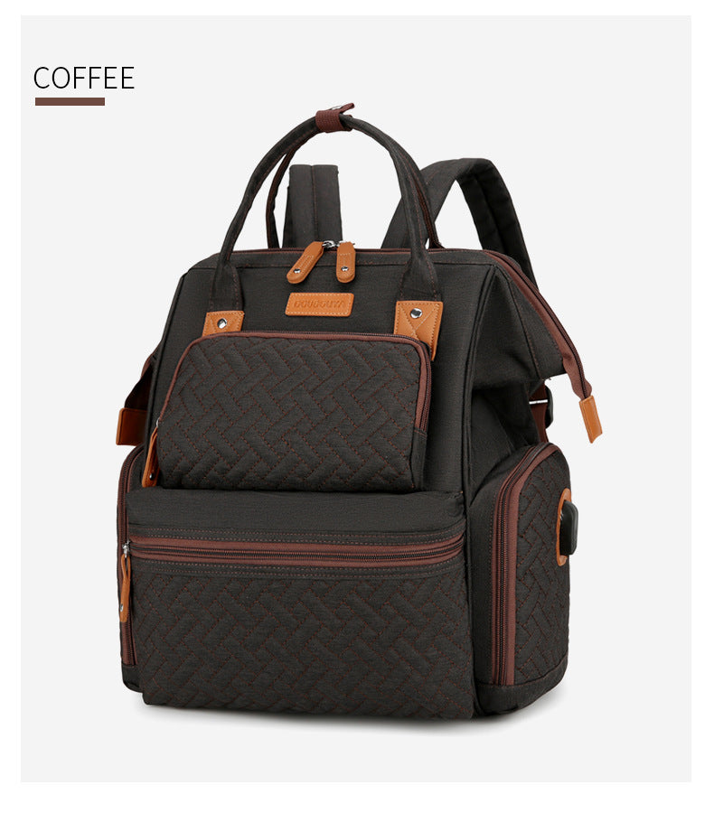 Stylische Multi-Pocket Wickeltasche Brehn
