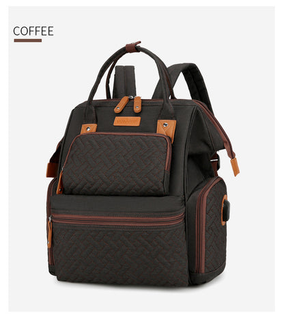 Stylische Multi-Pocket Wickeltasche Brehn