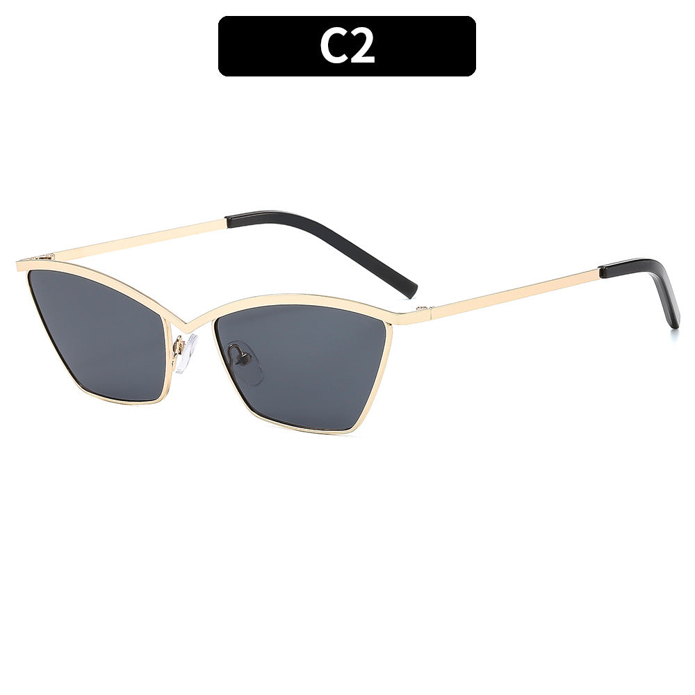 Stylische winkelförmige Katzenaugen-Sonnenbrille