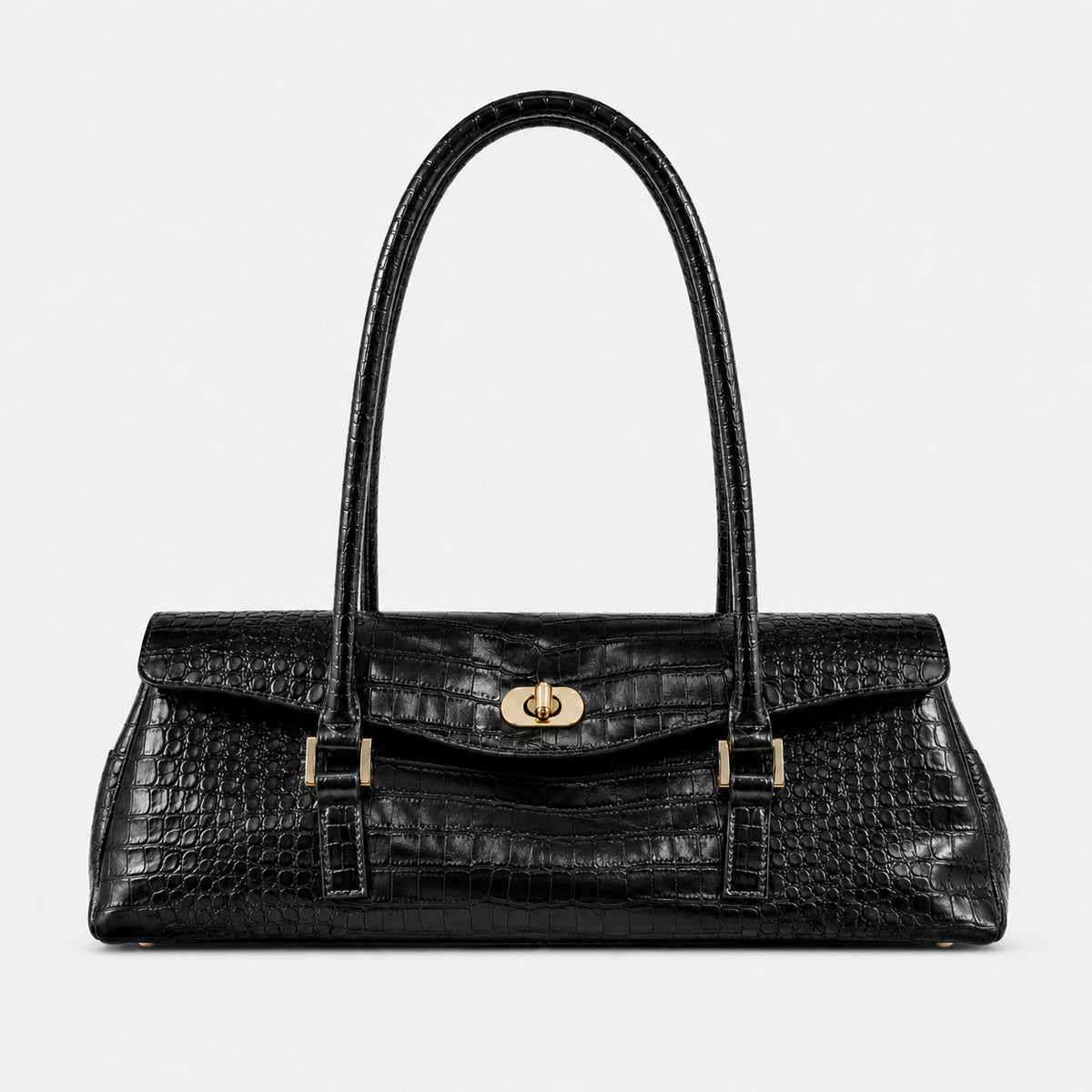 Elegante Krokodil-Optik Handtasche