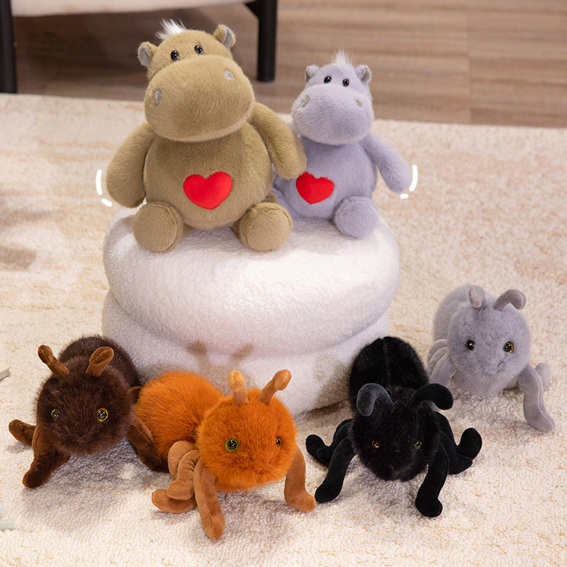 Plüsch-Ameisen-inspirierte Kuscheltier mit mehreren samtigen Beinen und weichem Kunstfell Brehn