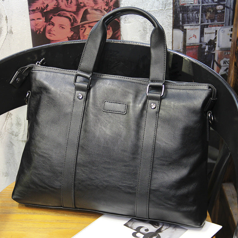 Elegante Tragetasche Aus Hochwertigem Leder Brehn