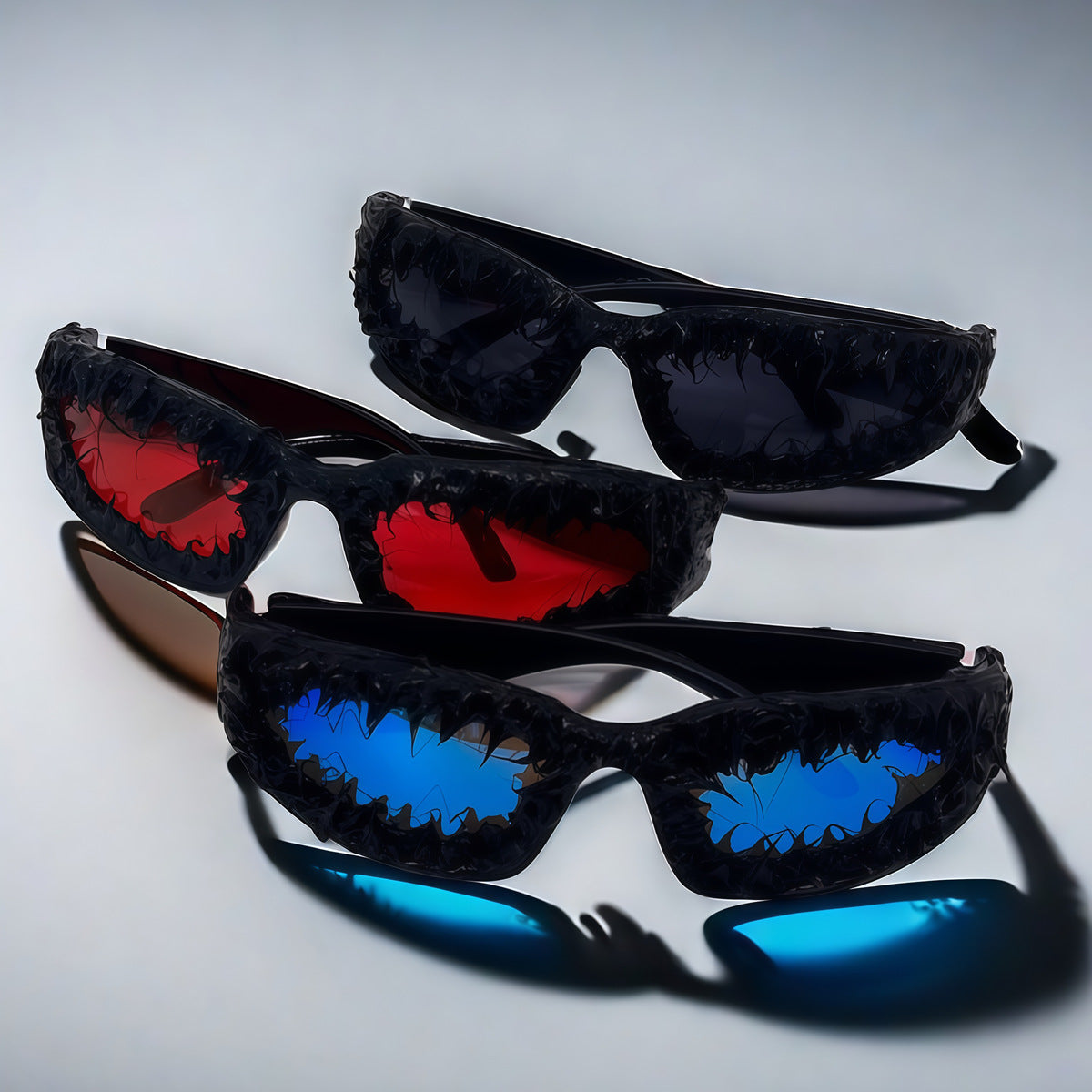 Damen einzigartige Sportsonnenbrille im futuristischen Design Brehn
