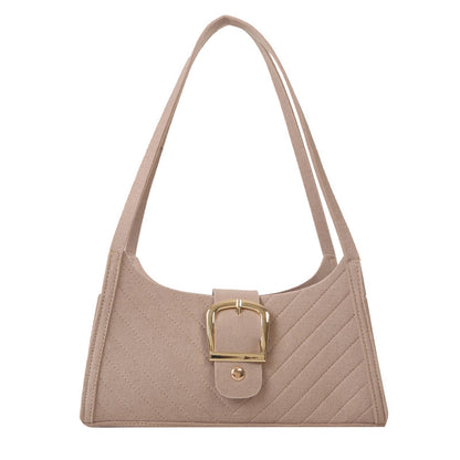 Strukturierte gesteppte Handtasche