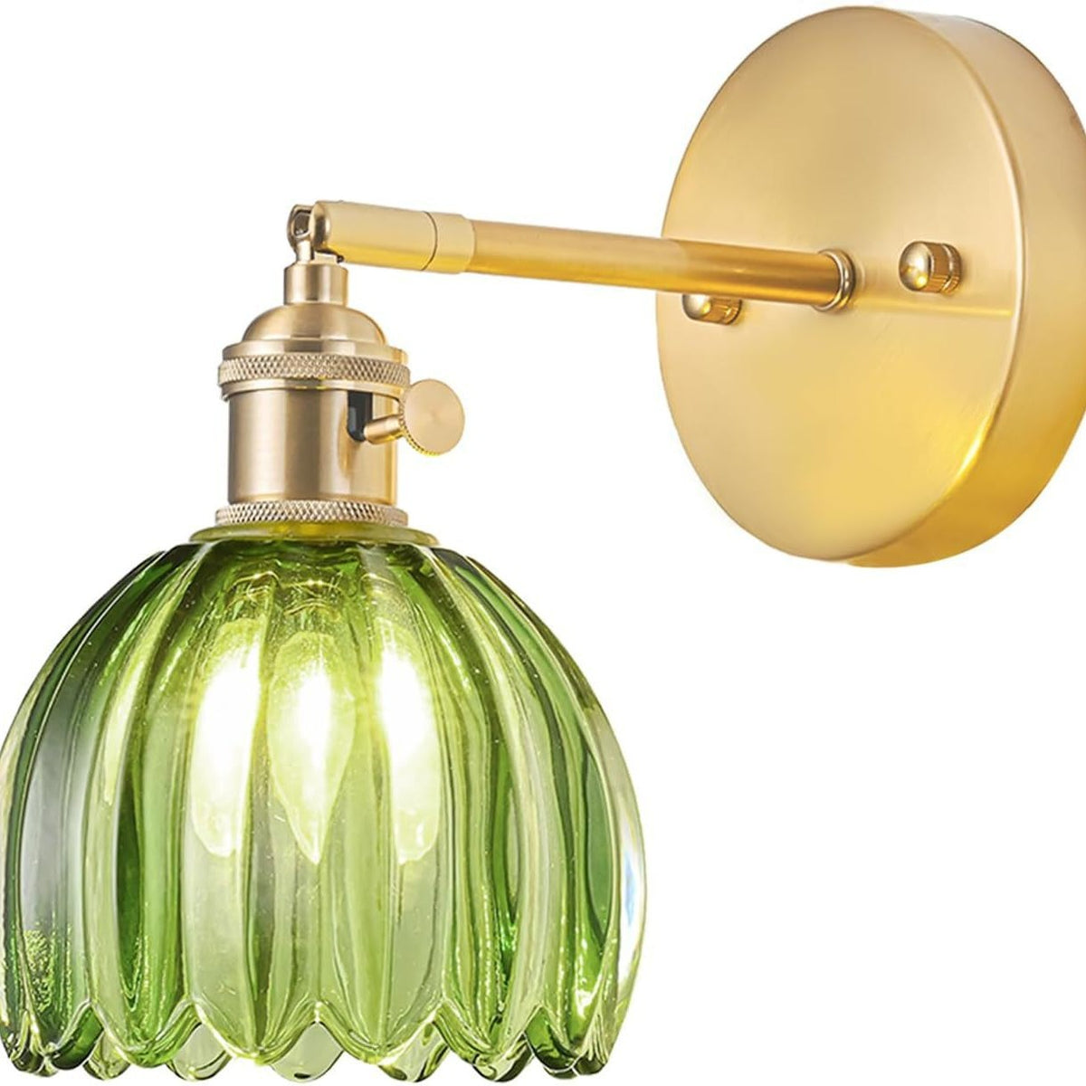 Elegante Glas Wandlampe