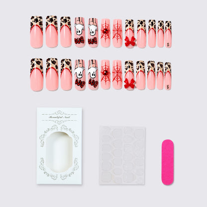 Themen Halloween Press-On Nagel Set mit Tier- und Gespenstermotiven Brehn