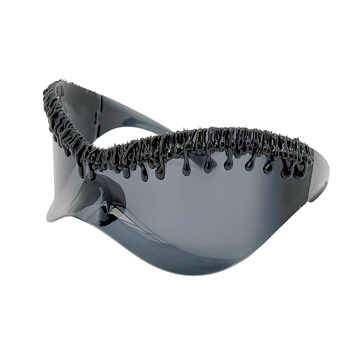 Damen futuristische Schutzbrille mit einzigartigem Wellenrahmen Brehn