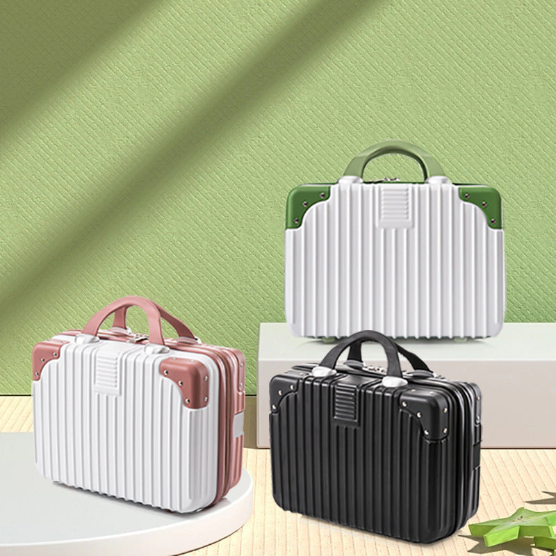 hartschalen kosmetik reisetasche mit doppelten obergriffen und verstärkten eckenprotektoren Brehn