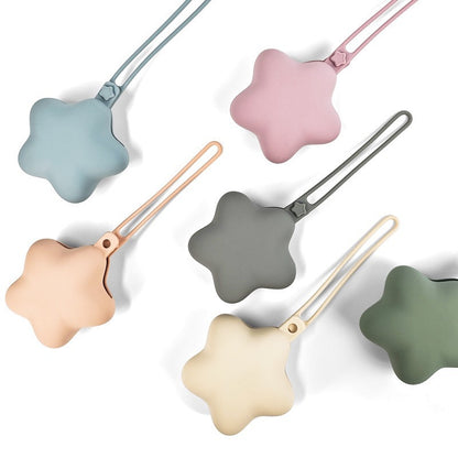 Silicone-Stern-Beißring mit Sicherheitsgurt und Schnellverschlussclip
