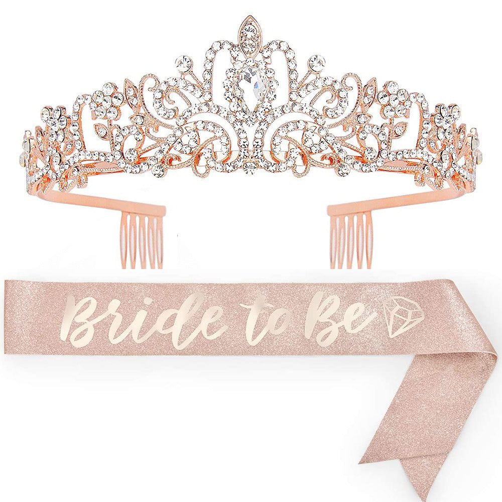 Damen Kristallverzierte Brauttiara Brehn