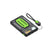 Hochleistungs-Powerbank mit intelligenter LED-Anzeige und multifunktionalem Ladekabel Brehn