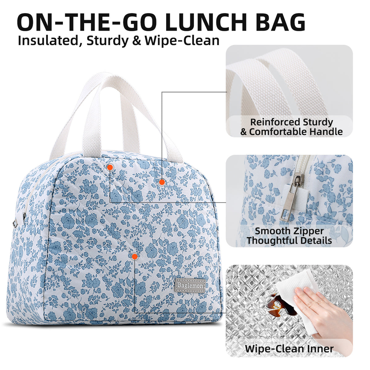 Stilvolle gesteppte Handtasche