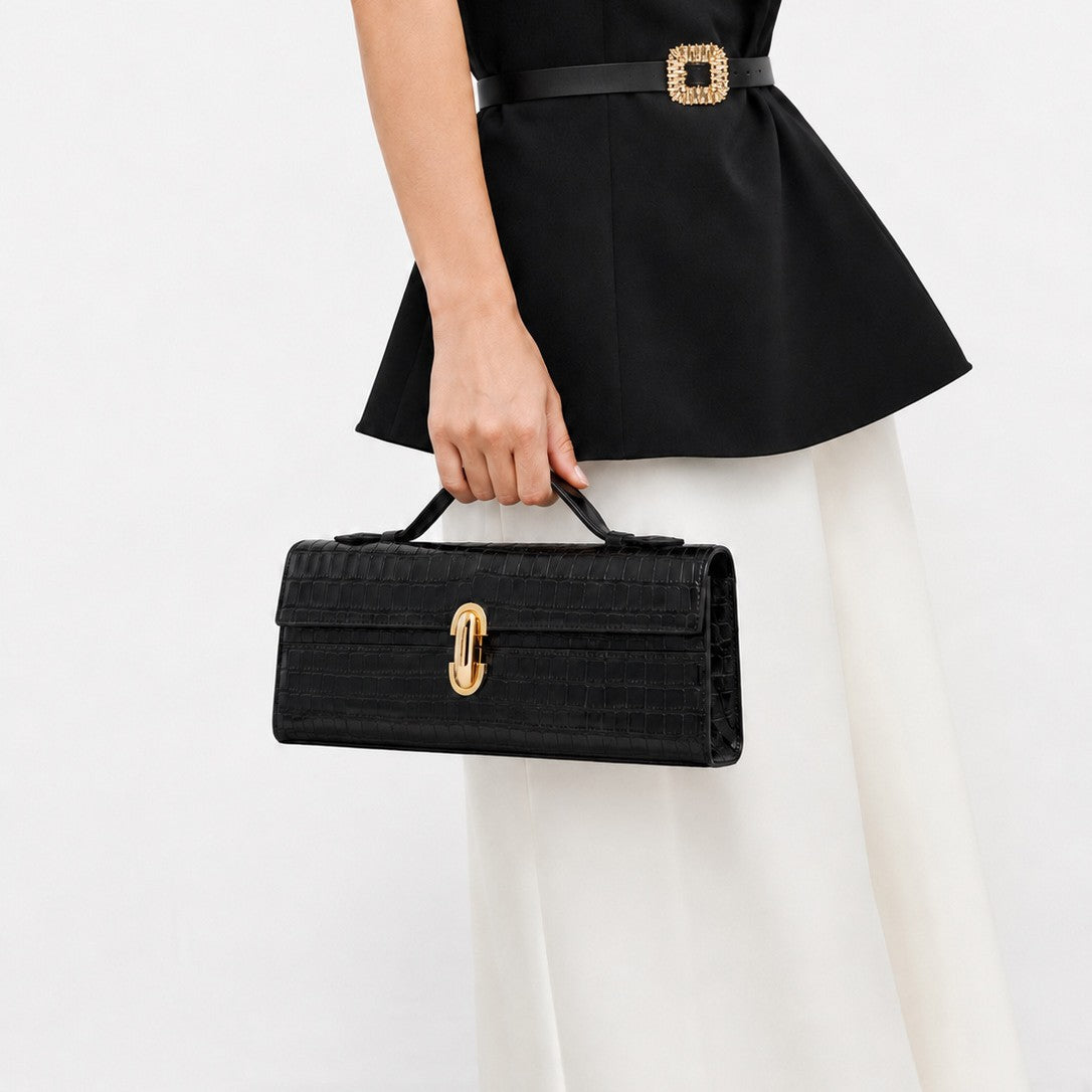 Elegante Wildleder Handtasche