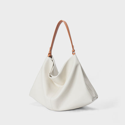 Skulpturaler Slouch Hobo Umhängetasche mit kontrastierendem Obergriff