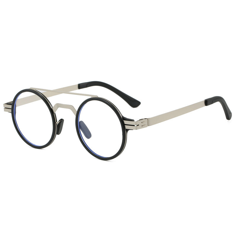 Damen modische runde Sonnenbrille mit minimalistischem Design Brehn