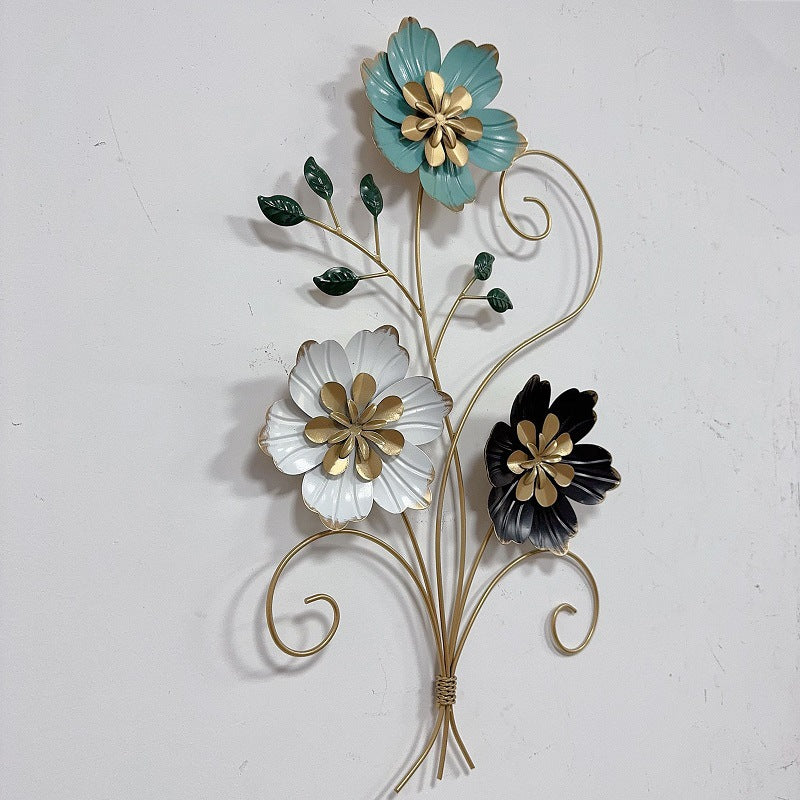 3D Blumen Metall Wandkunst Brehn