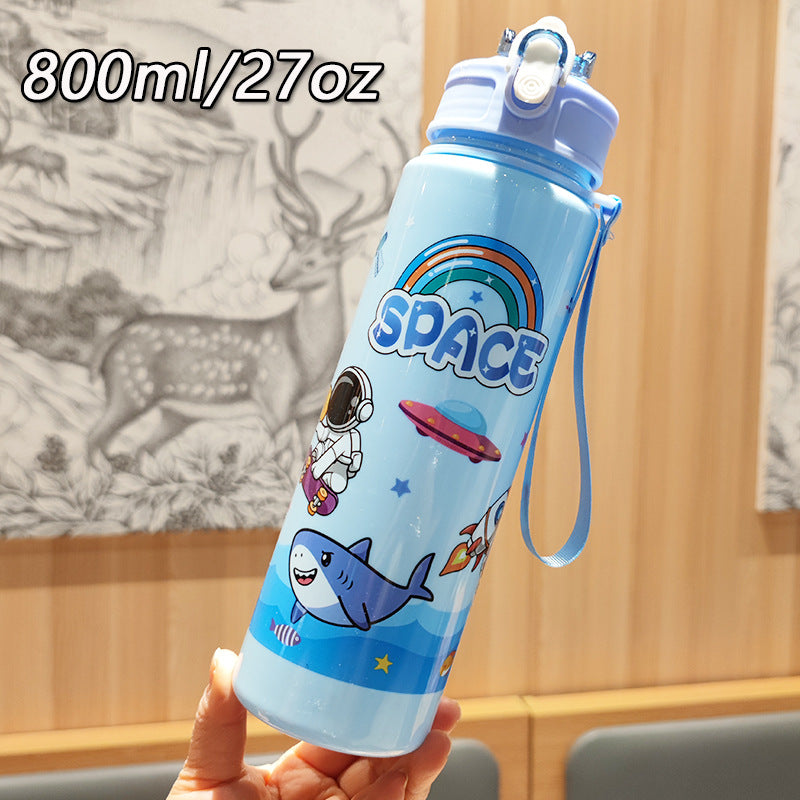 Damen Fantasie Trinkflasche mit praktischem Trageband Brehn