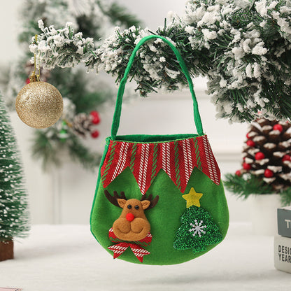 Niedliche Weihnachtsgeschenktasche aus Filz Brehn
