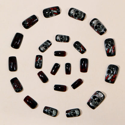 Künstlerische Gothische Nagelkunst Verlängerungen Brehn