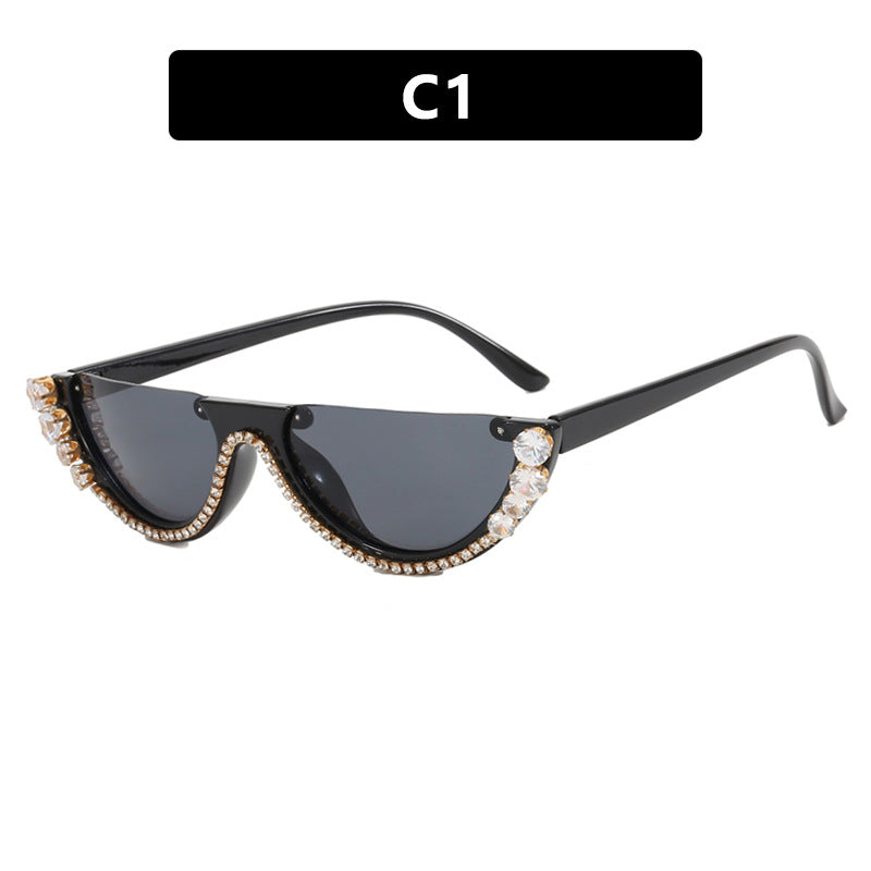 Damen stilvolle Designer-Sonnenbrille mit funkelnden Akzenten Brehn