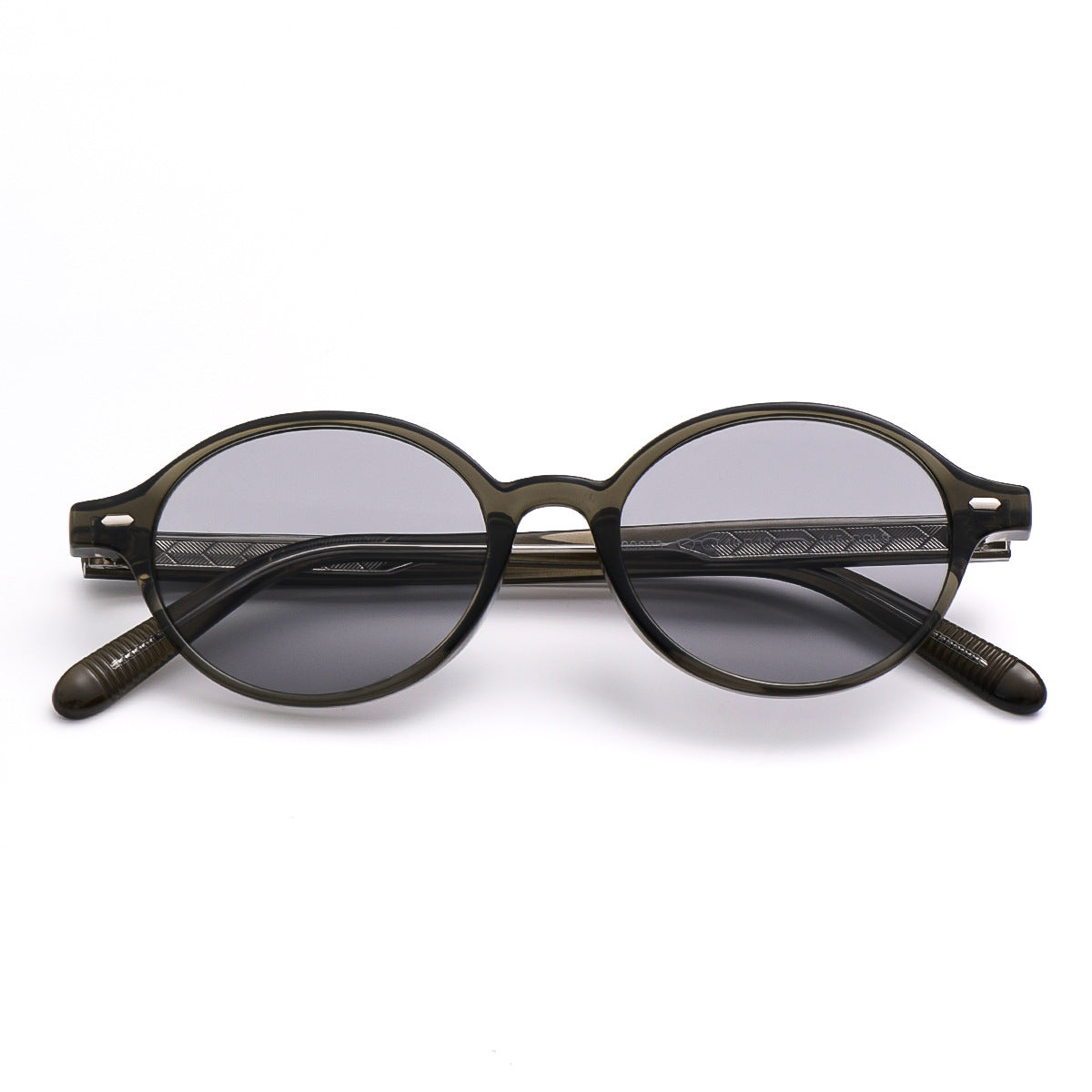 Damen modische Sonnenbrille im ovalen Design mit stylischen Akzenten Brehn
