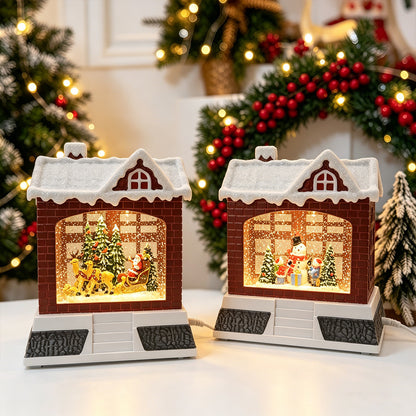 Dekorative Weihnachtslaterne mit Lichtern Brehn