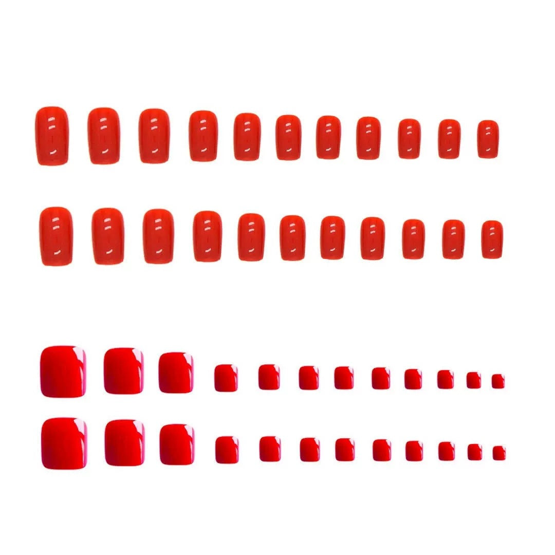 Glänzendes Press-On-Nagelset Brehn