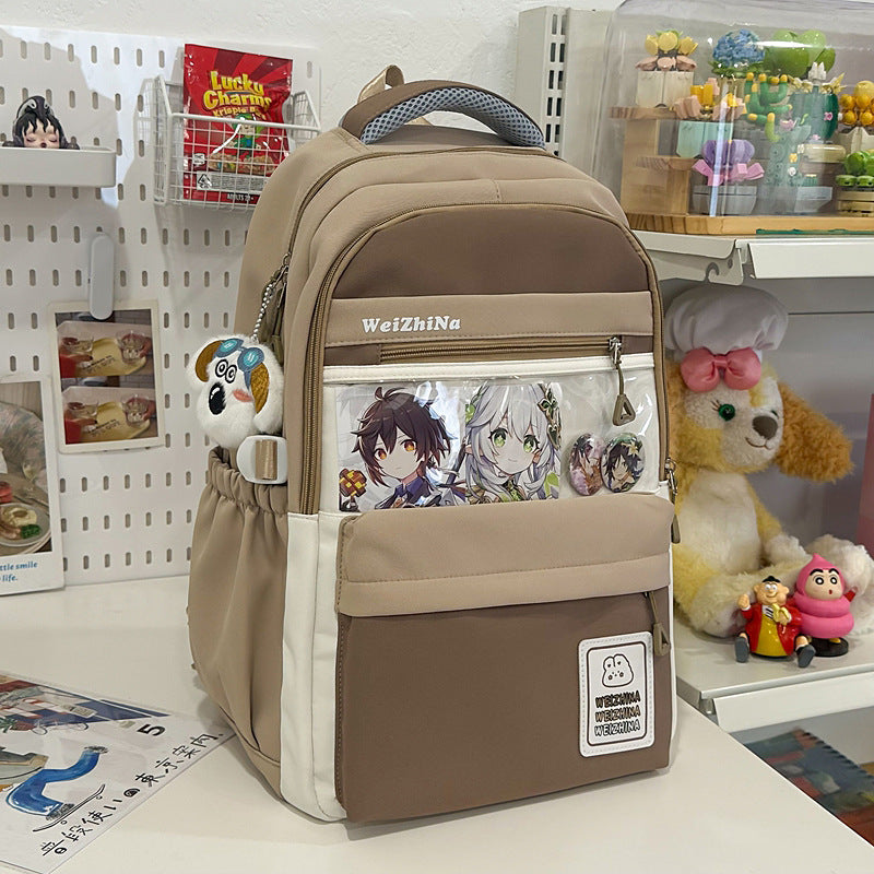 Ästhetischer Graphic Design Schulrucksack
