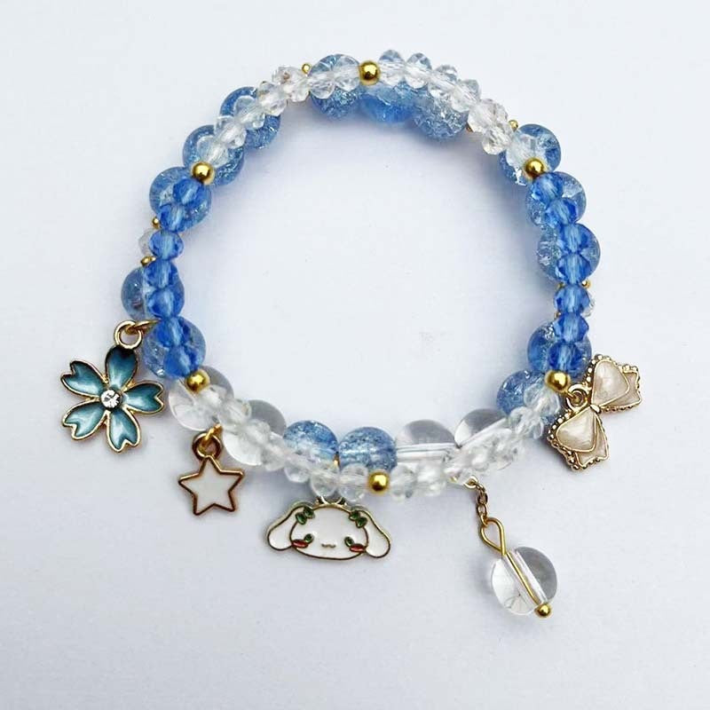 Elegantes Armband mit Tier- und Glitzeranhängern Brehn