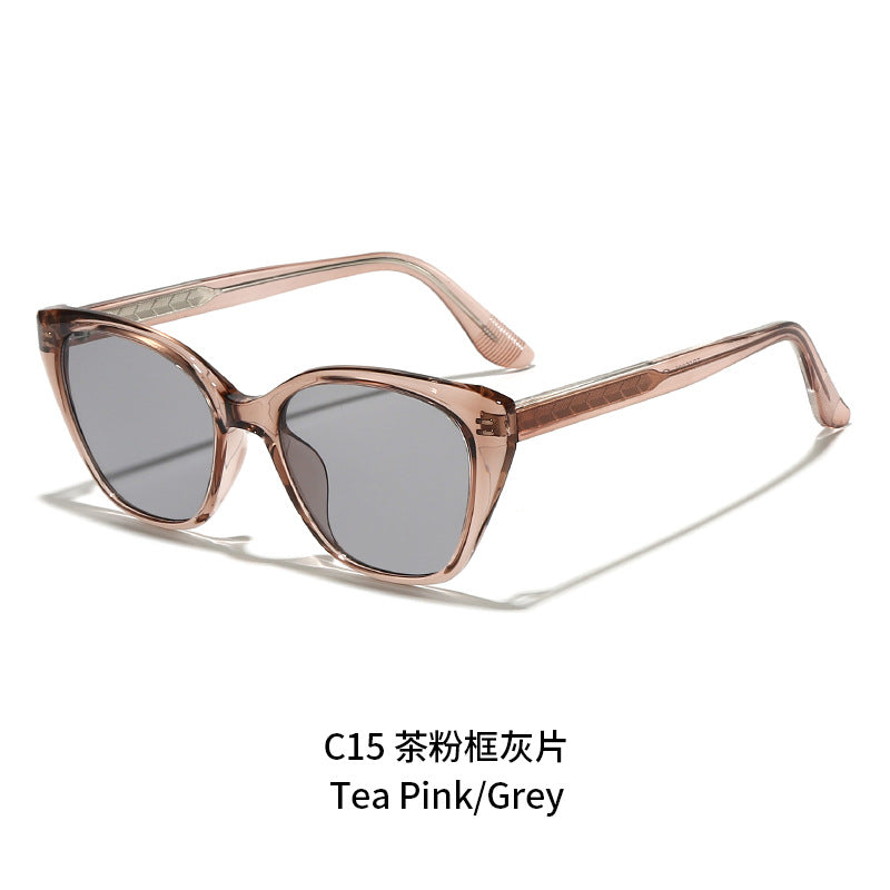 Damen modische Sonnenbrille im femininen Geometrie-Design Brehn