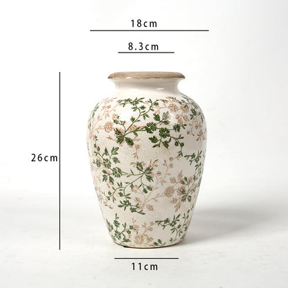 Elegante florale Keramikkaraffe Brehn