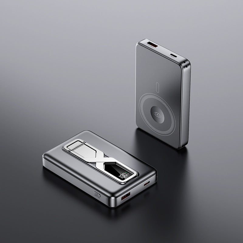 Tragbare Induktions-Powerbank mit LED-Anzeige Brehn