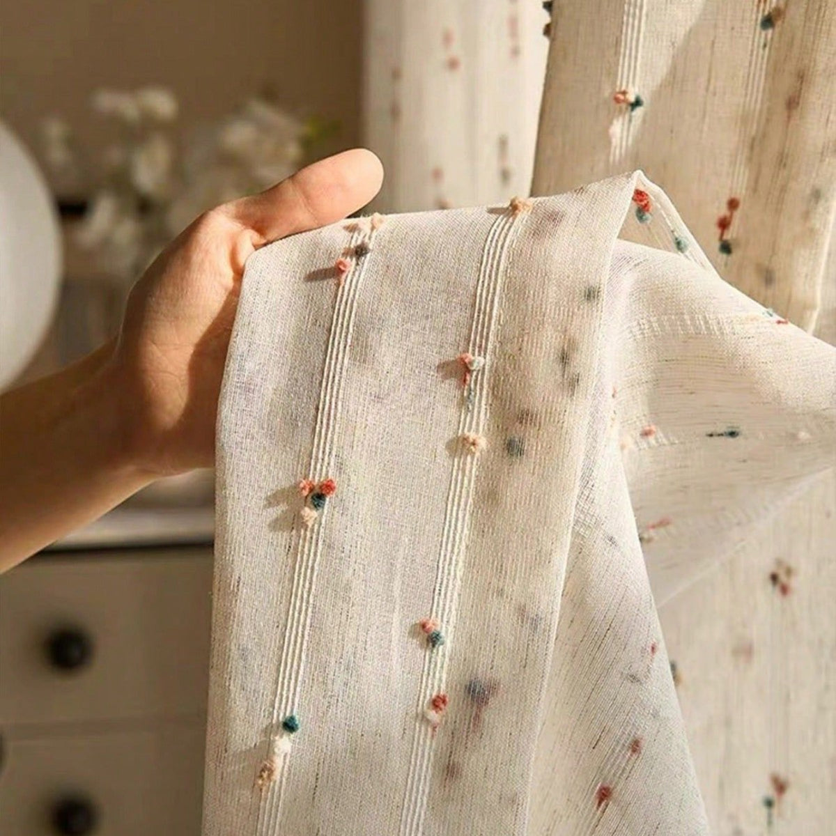 Dekoratives Transparentes Vorhangpaneel Brehn