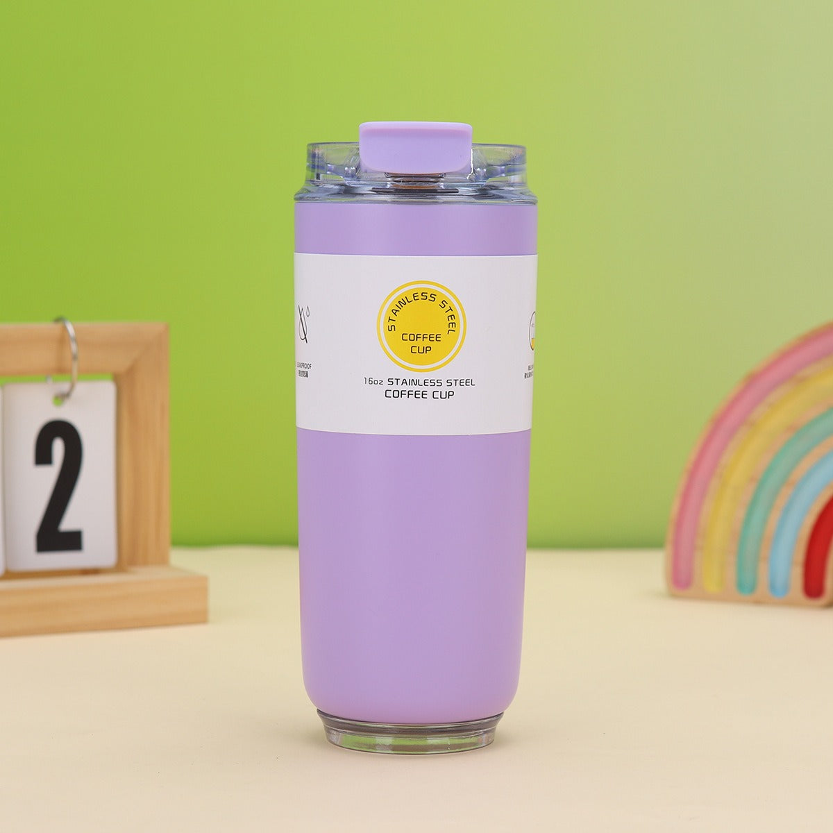 Damen moderner Edelstahl Kaffee-Becher mit isolierender Wirkung Brehn