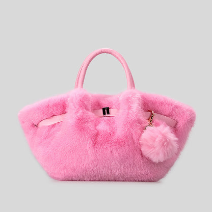 Plüsch Kunstfell Handtasche