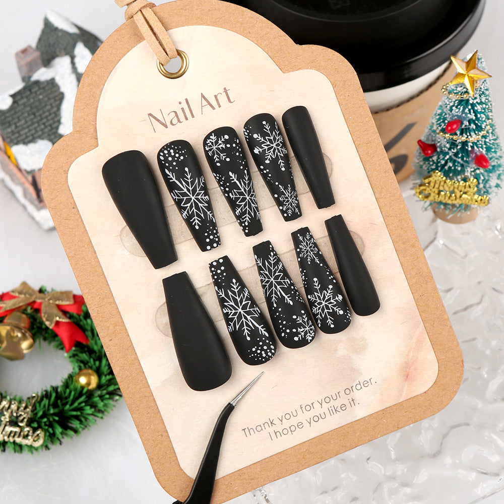 Festives Winter-Themen Press-On Nagelspitzen Set