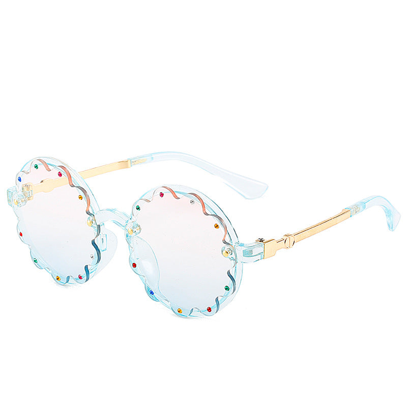 Stilvolle dekorative runde Rahmen-Sonnenbrille Brehn