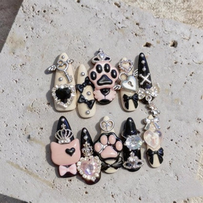 Künstlerisches Gothisches Nagelkunstset