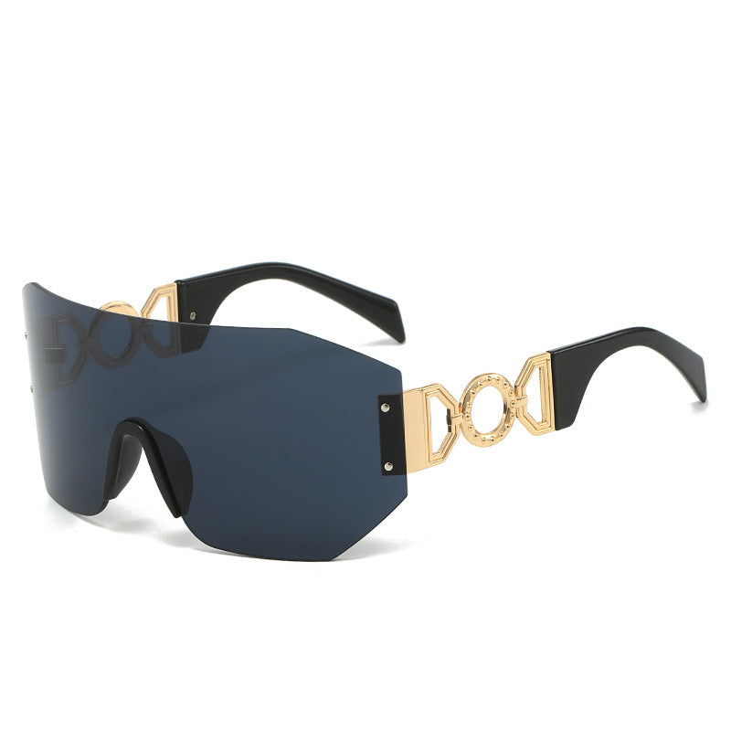 Fashion Statement Breitkrempige Schild Sonnenbrille Brehn