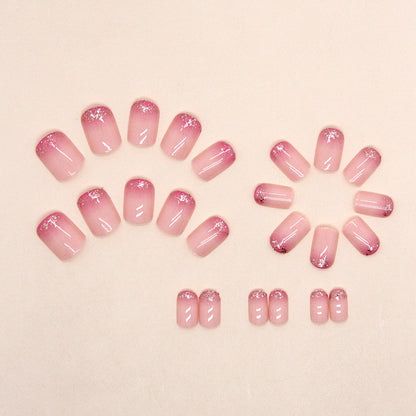 Glitter Ombre Nagelverlängerungen Brehn