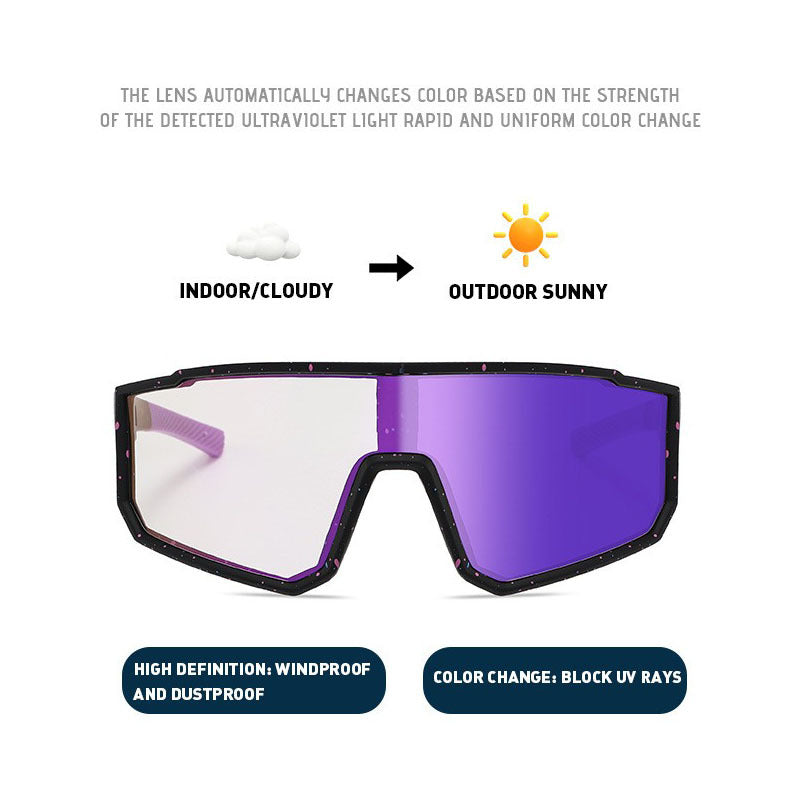 Unisex Sportliche Performance-Sonnenbrille mit intelligentem Lichtwechsel Brehn