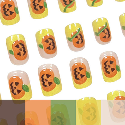 Halloween-Themen Kürbis Nagelkunst Verbesserungen Brehn