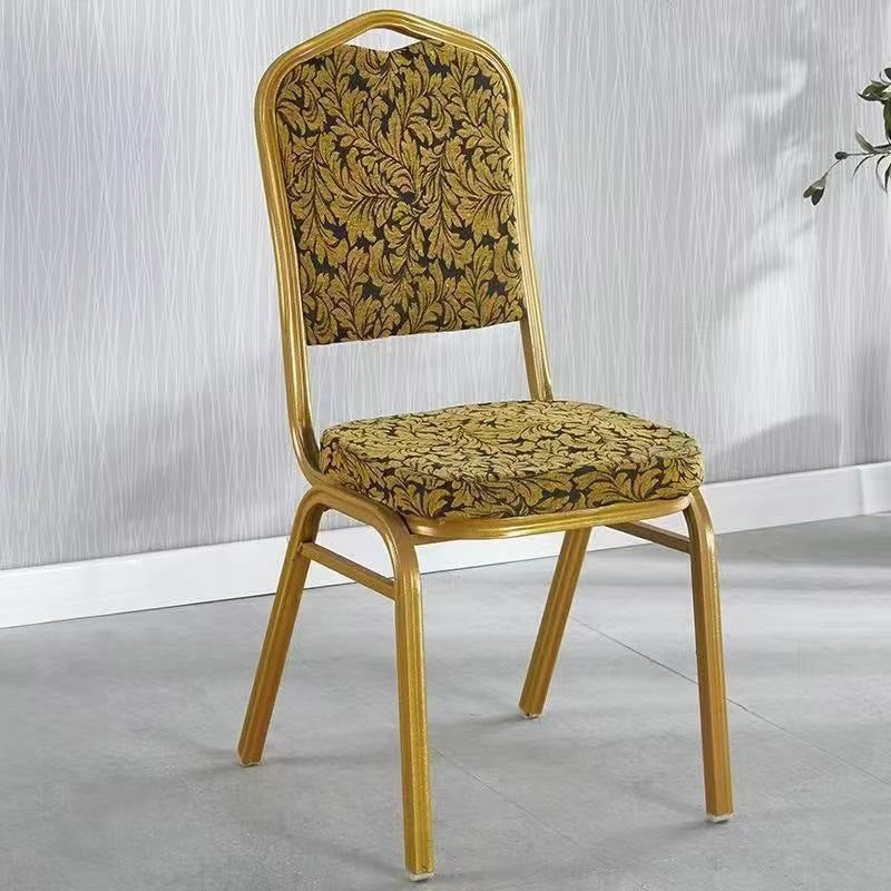 Eleganter gepolsterter Essstuhl mit goldenen Rahmen Brehn
