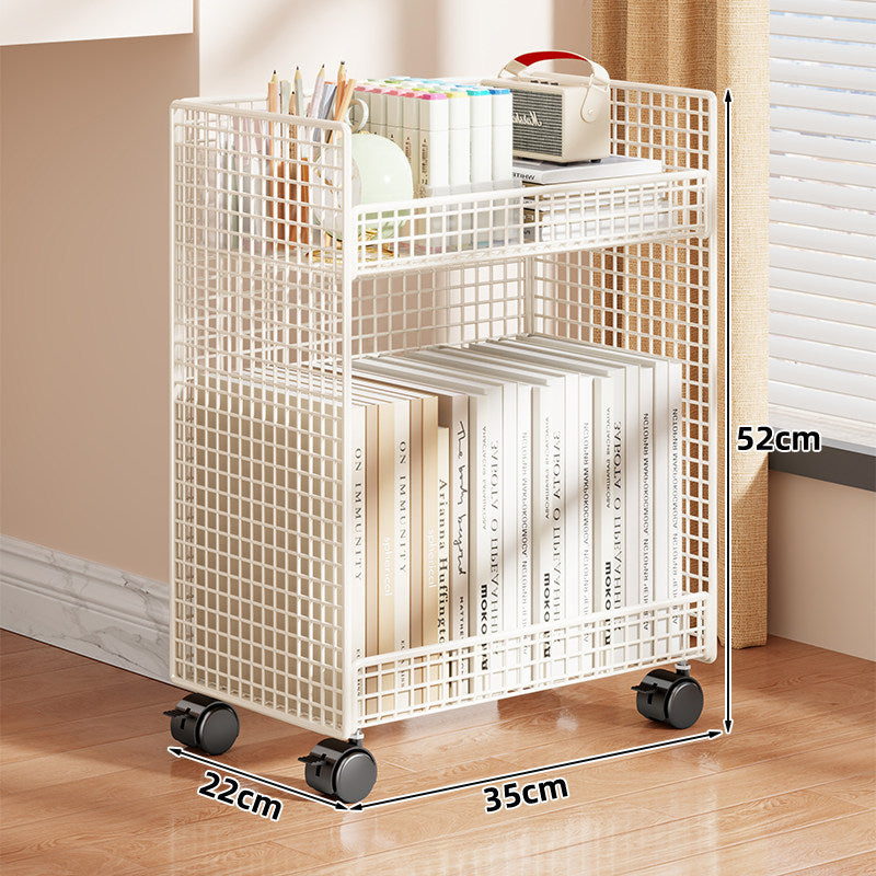 Kompakter vertikaler Drahtgitter-Desktop-Organizer-Regal