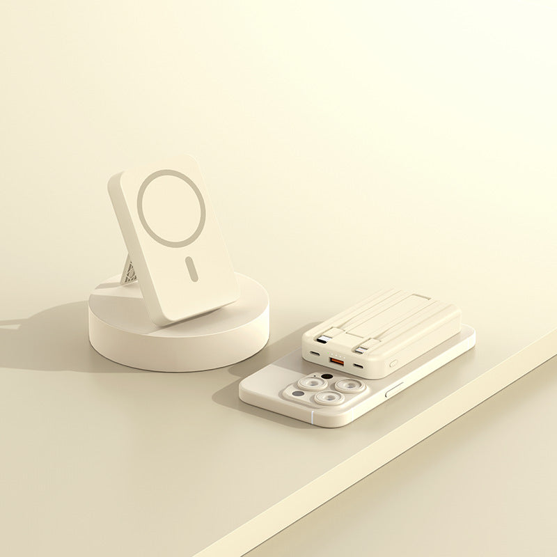 Tragbare Powerbank mit Kabelloser Ladefunktion Brehn