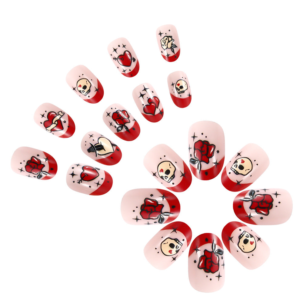 Künstlerische Press-On-Nageldesigns Brehn