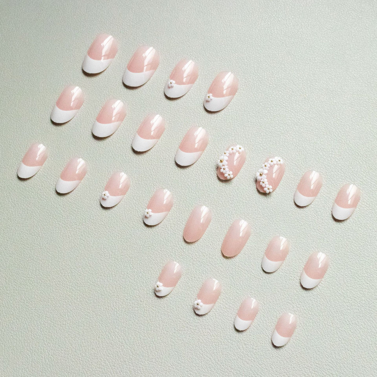 Dekoratives Floral Nagelkunst Set