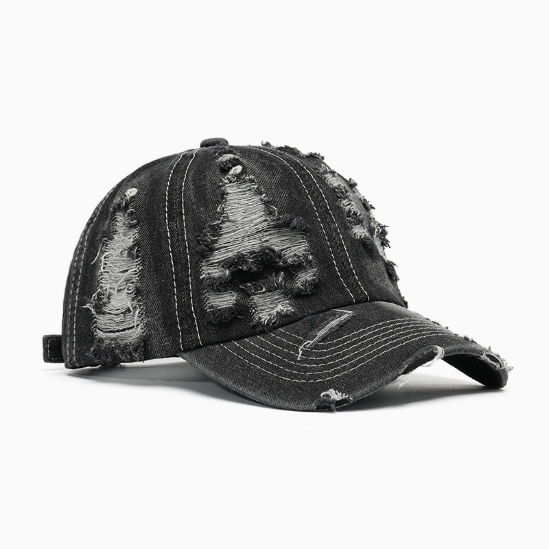 Damen modische Destroyed-Basecap Brehn